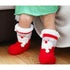 Children's Christmas socks lamb velvet coral fleece socks children's floor socks plus velvet baby socks non-slip